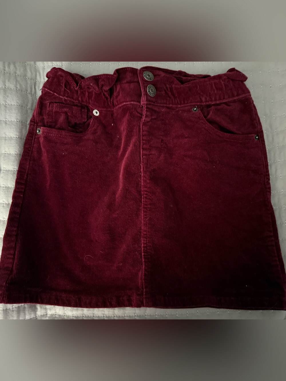 Cat & Jack Burgundy Corduroy Skirt